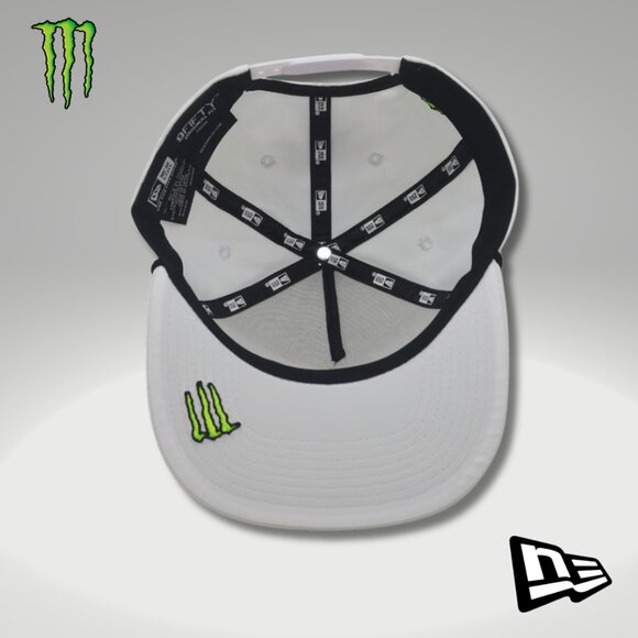 Hat Snapback New Era White Black Rope Adjustable Box & Sticker - Picture 3 of 5